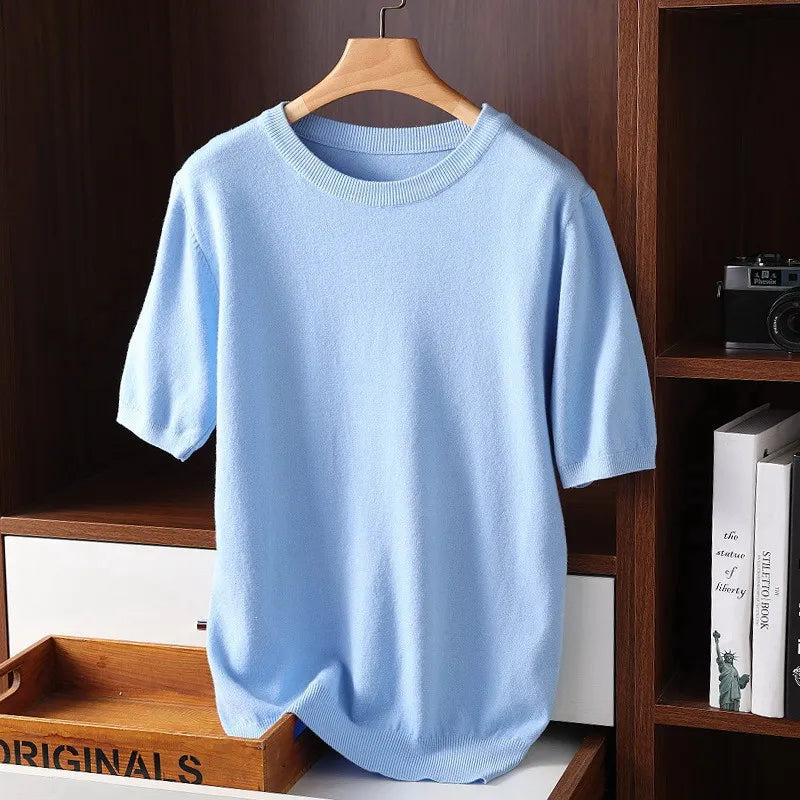 Amawinc Chemise Tricot En Cachemire Ultra Doux Pour Hommes Confort Absolu Et Style Sophistique Pour Toutes Saisons