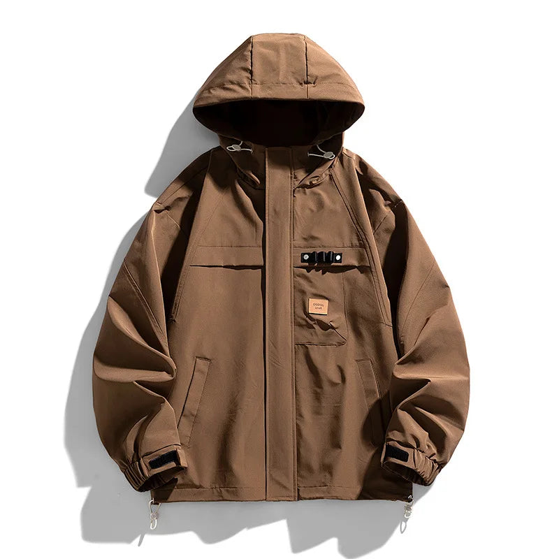 Delta Ridge Veste Imperméable Respirante Avec Capuche Ajustable Et Manchettes Velcro Grandes Poches Multiples