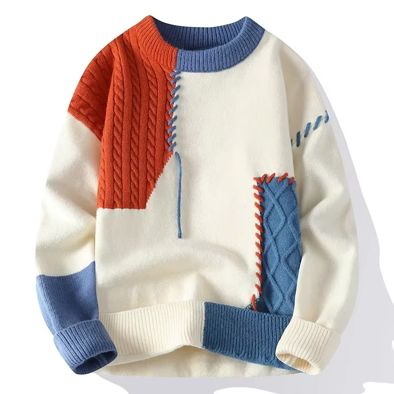 Pull Tricot Déchiré Streetwear Amawinc Pour Homme 2025 Hip Hop Chaud Pour Hiver Et Automne Et Confort