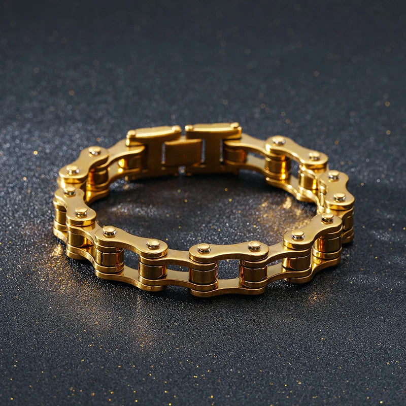 Bracelet Amawinc Motoclyde En Acier Inoxydable Pour Homme Accessoire Durable Inspiré Moto Robuste