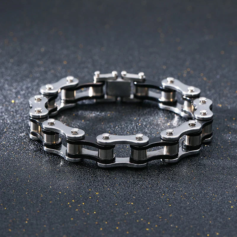 Bracelet Amawinc Motoclyde En Acier Inoxydable Pour Homme Accessoire Durable Inspiré Moto Robuste