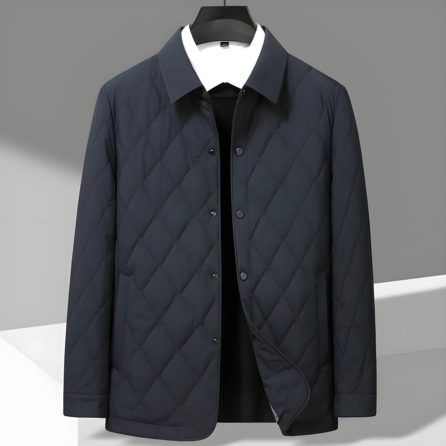 Veste Matelassée Hamilton Diamant Col Rabattable Doublure En Coton Respirant Poches Utilitaires Lavable En Machine