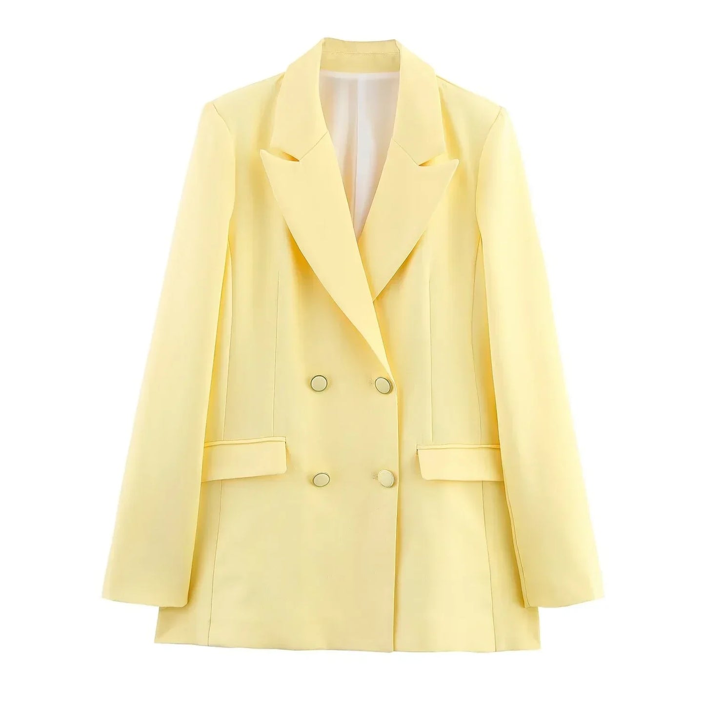 Ensemble Tailleur Femme Chic Avec Blazer Long Sur Mesure Pour Le Travail Réunions Professionnelles Et Événements