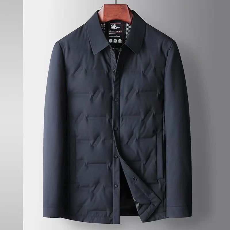 Veste En Duvet Léger Nolan Coupe Ajustée Avec Design Embossé Subtil Pour Un Style Minimal