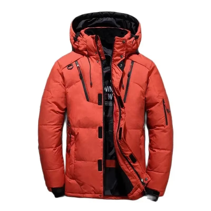 Parka Homme En Duvet De Canard Blanc Pour Froid Extrême -20F Avec Capuche Et Coque Étanche