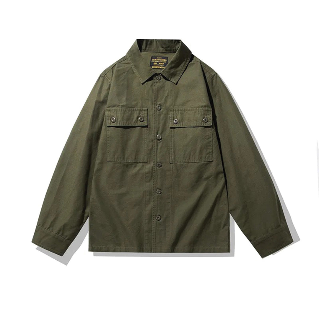 Veste Chemise Camouflage Tiger Stripe En Coton 100 Pourcent Avec Poches Multiples