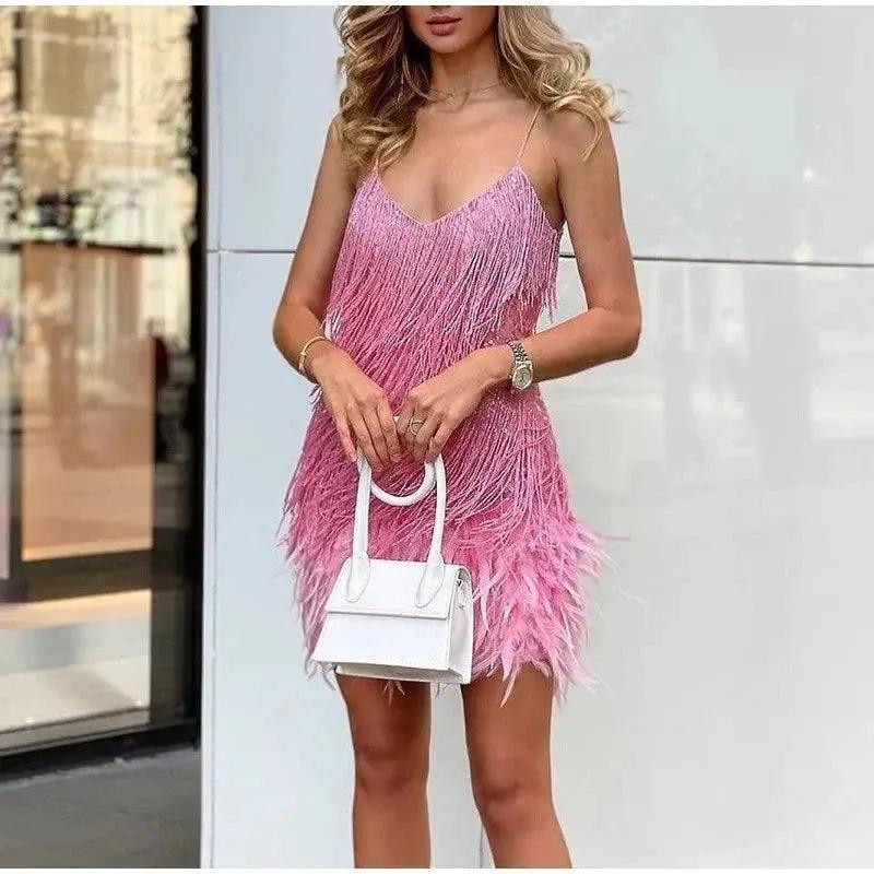 Robe Cocktail À Sequins Pour Femme Lena Amawinc Glamour Des Années Folles Pour Soirées Élégantes