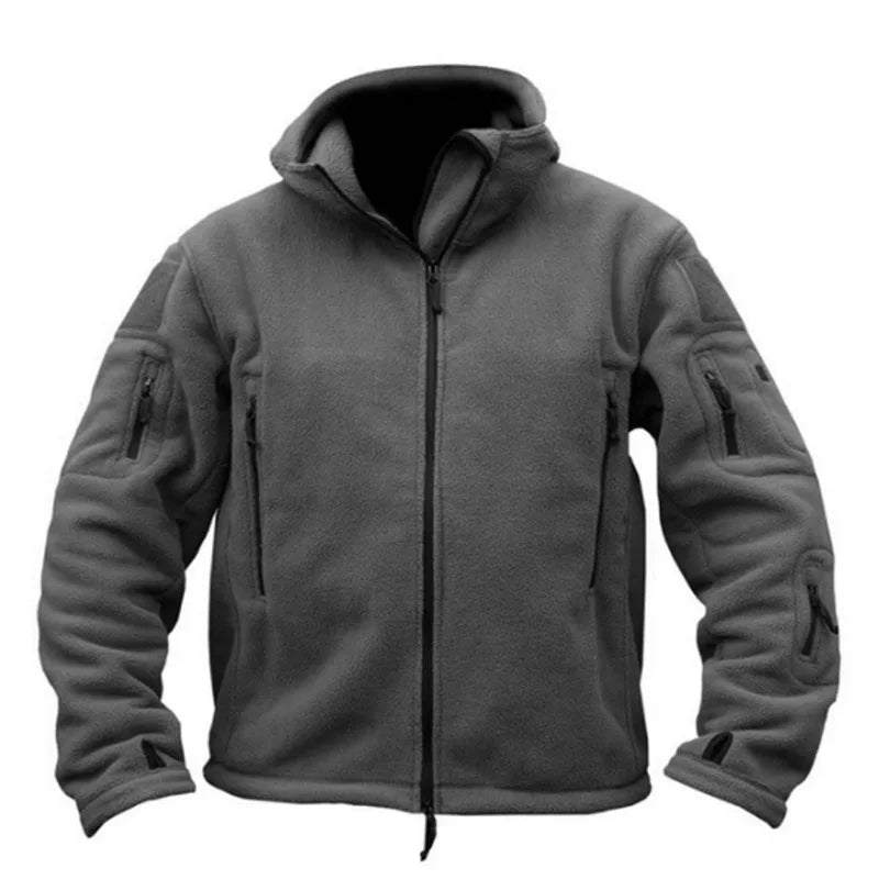 Veste Polaire Tactique Thermique Avec Poches Zippées Imperméable Pour Hommes Plein Air Et Urbain Robuste