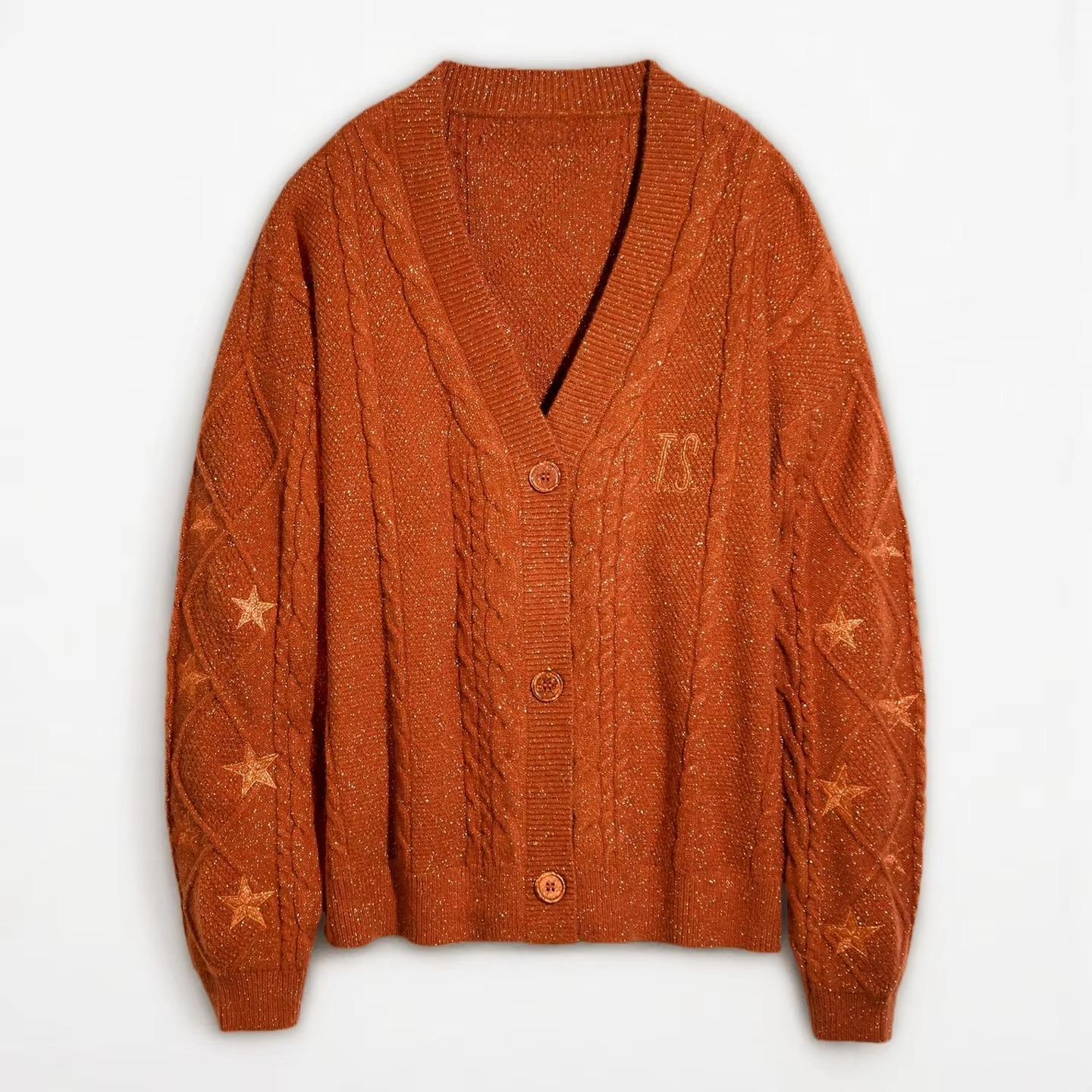 Amawinc Cardigan En Maille Automne Rouge Avec Broderie Feuille Érable Pour Femmes Modernes Confortables Et Élégantes