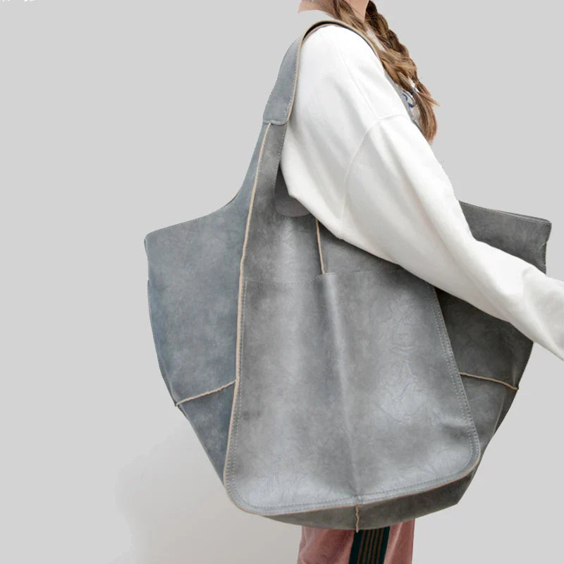 Amawinc Arlo Rove Sac Fourre Tout En Cuir Extrêmement Spacieux Avec Poches Latérales Profondes