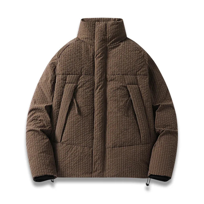 Amawinc Parka Subzero Matelassée Pour Homme Avec Design À Carreaux Coupe Vent Isolation et Chaleur
