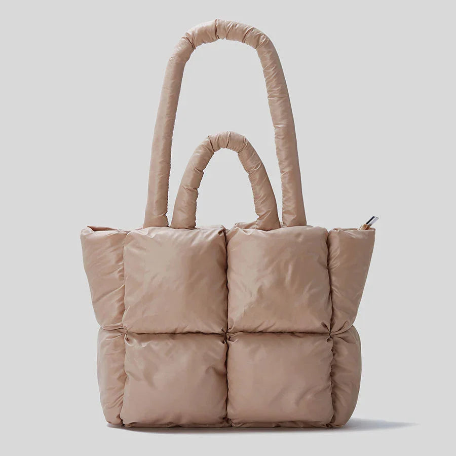 Sac Cabas Mini Matelassé Puffer Avigail Amawinc Chic et Compact Avec Texture Pelucheuse et Moderne