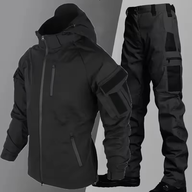 Ensemble Tactique Imperméable Pour Entraînement Hommes Multi Poches Résistant À L Usure Amawinc