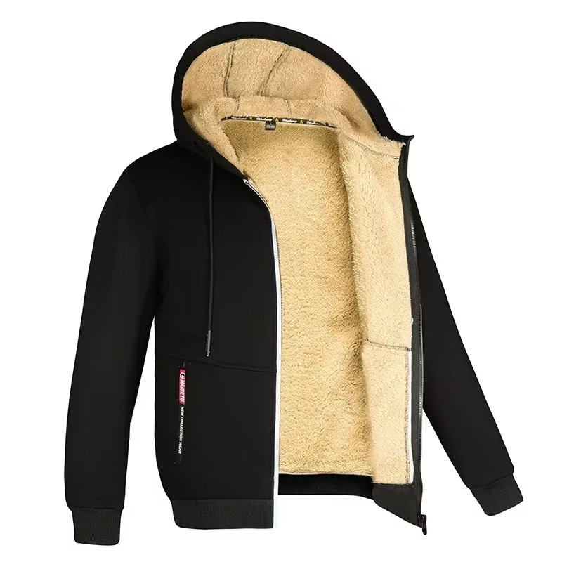 Survêtement Thermique Hivernal Avec Capuche Doublure Polaire Imperméable Au Vent Tailles S À 3XL