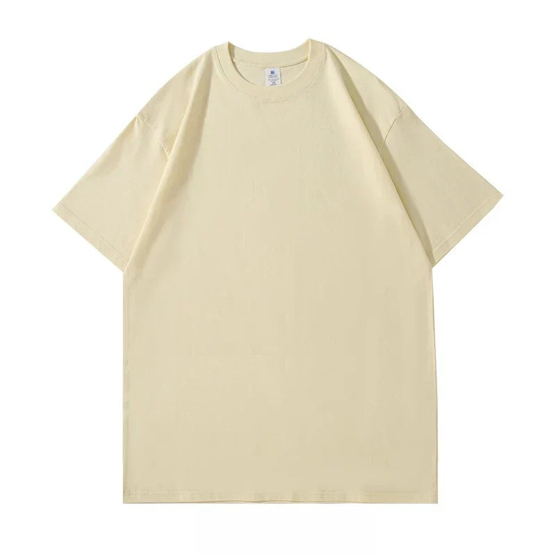 T Shirt En Coton 100 Pour Cent Coupe Décontractée Minimaliste Pour Un Style Polyvalent Et Confortable