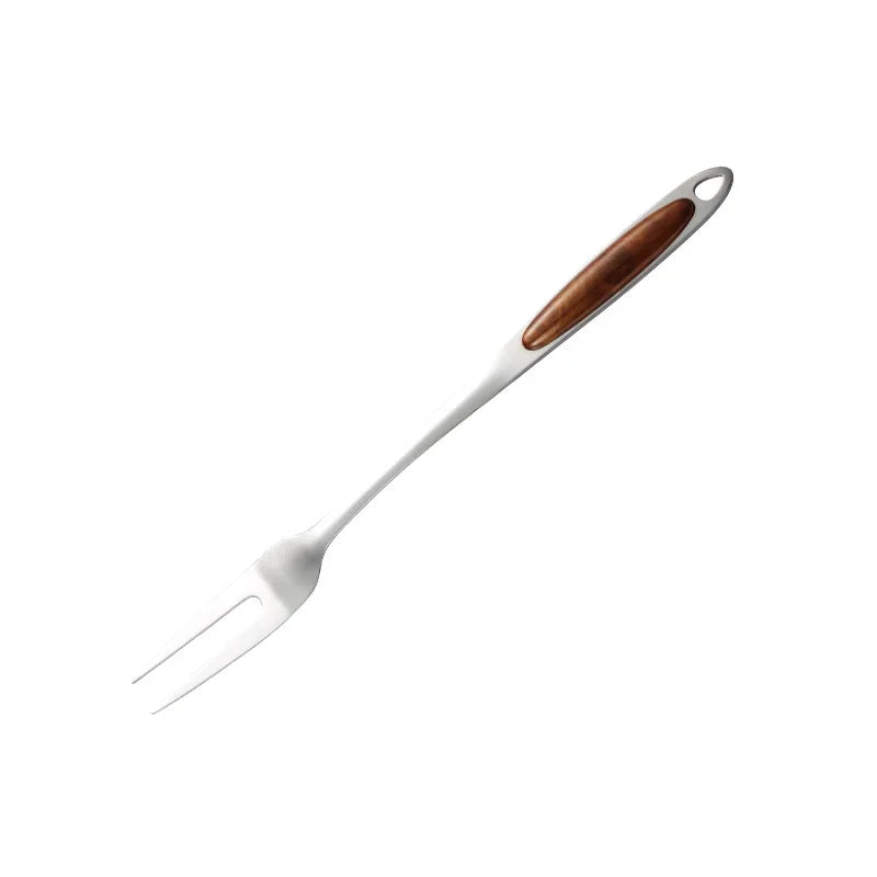 Ensemble Ustensiles Sylvan Manche Ergonomique En Acier Inoxydable 18 8 Finition Miroir Pour Cuisine Lavable