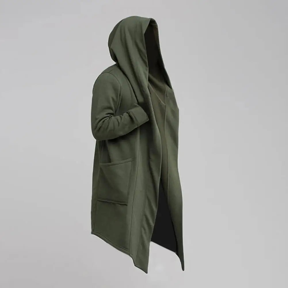Cardigan À Capuche Pour Homme En Maille Décontractée Avec Ouverture Devant Et Ourlet Asymétrique Amawinc Nordisk Flair