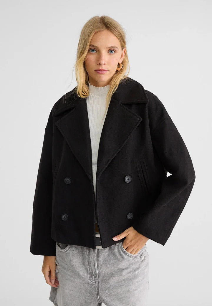 Veste Courte À Double Boutonnage Amawinc Coupe Tailorée Polyvalente Pour Bureau Et Sorties