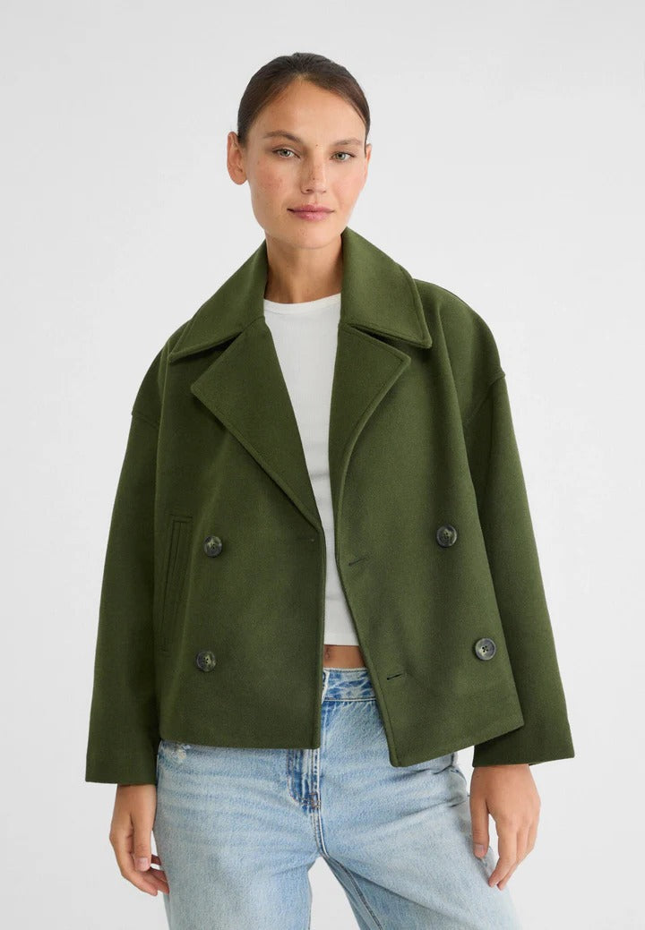 Veste Courte À Double Boutonnage Amawinc Coupe Tailorée Polyvalente Pour Bureau Et Sorties