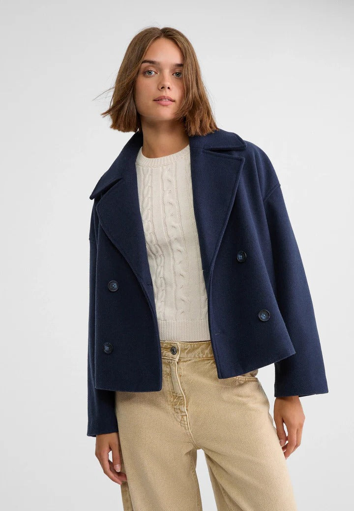 Veste Courte À Double Boutonnage Amawinc Coupe Tailorée Polyvalente Pour Bureau Et Sorties