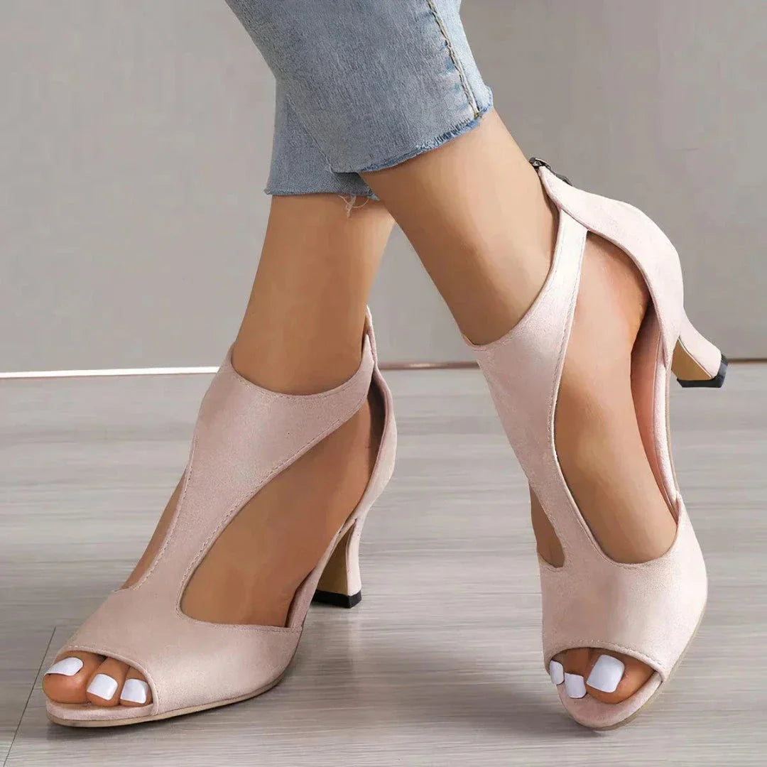 Sandales À Talons Sienna Avec Bride En T Et Bout Ouvert Pour Femmes Élégantes Et Confortables