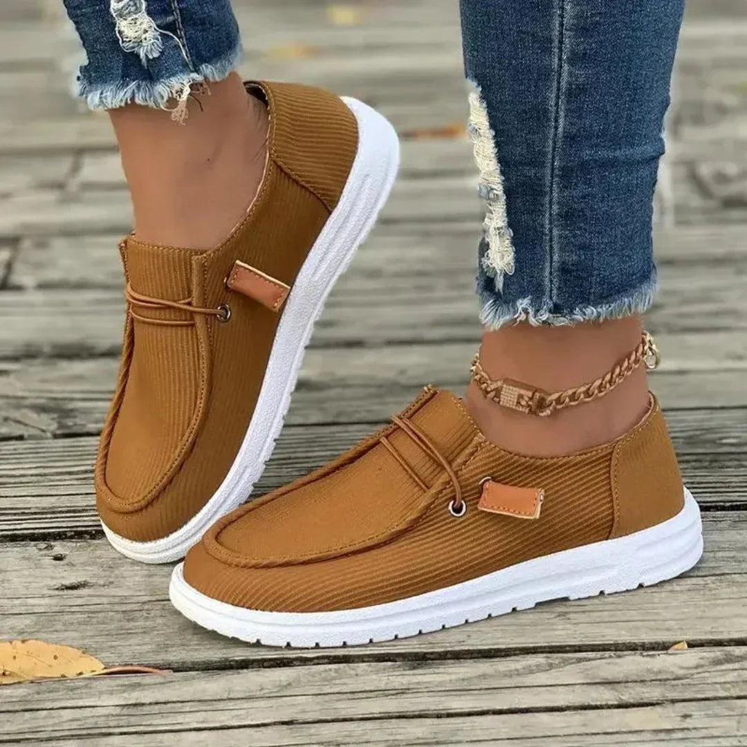Chaussures Décontractées À Enfiler Sienna Ribbed En Textile Respirant Pour Femme Légères Et Polyvalentes
