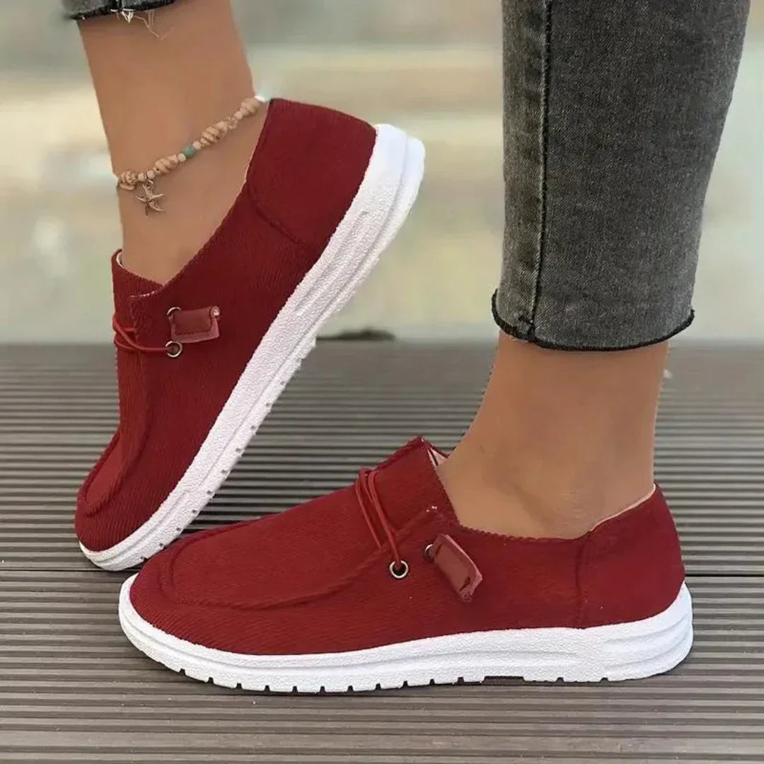 Chaussures Décontractées À Enfiler Sienna Ribbed En Textile Respirant Pour Femme Légères Et Polyvalentes