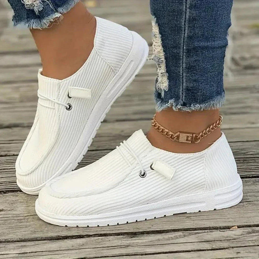 Chaussures Décontractées À Enfiler Sienna Ribbed En Textile Respirant Pour Femme Légères Et Polyvalentes