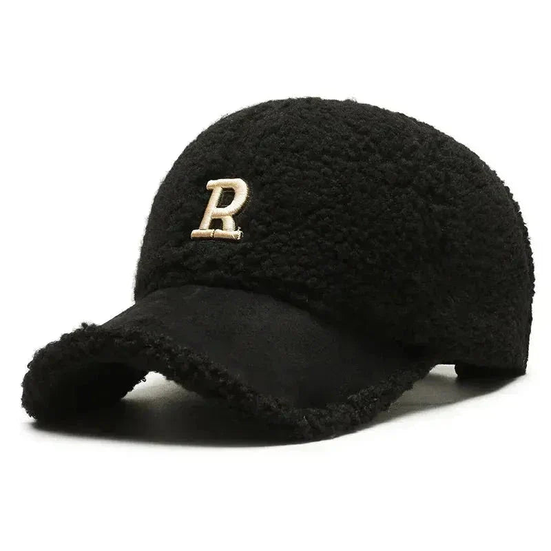 Casquette De Baseball Pour Homme En Sherpa Peluche Pour Hiver Avec Doublure Polaire Et Bord En Daim Waylynn