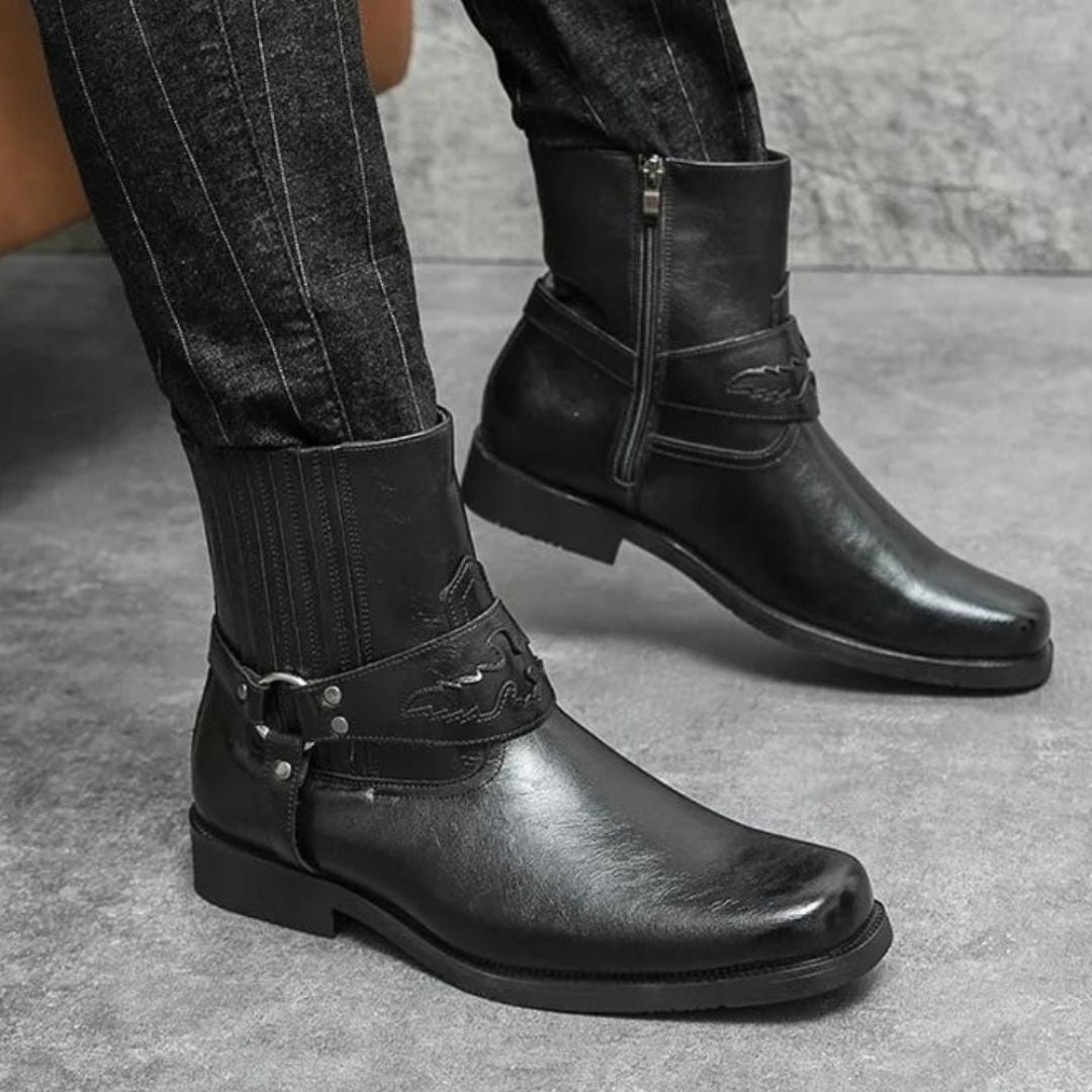 Bottes Silas Vanguard Western Vintage Style Pour Sorties Nocturnes Et Décontractées Confortables
