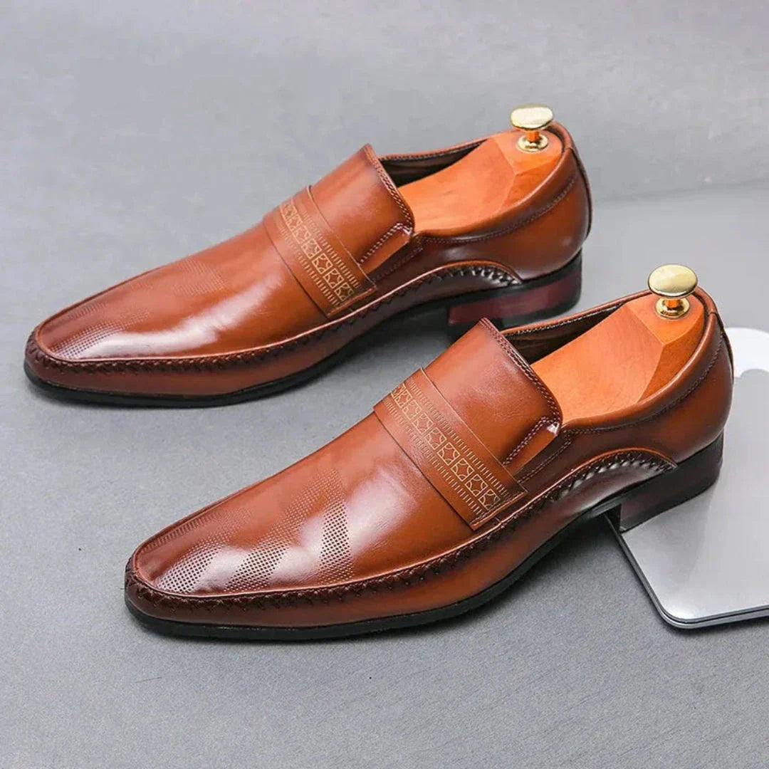 Chaussures Habillées Slip-On En Cuir Silvano Par Waylynn, Élégance Italienne Et Confort Toute La Journée
