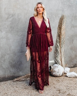 Hochwertiges Spitzenkleid Sira