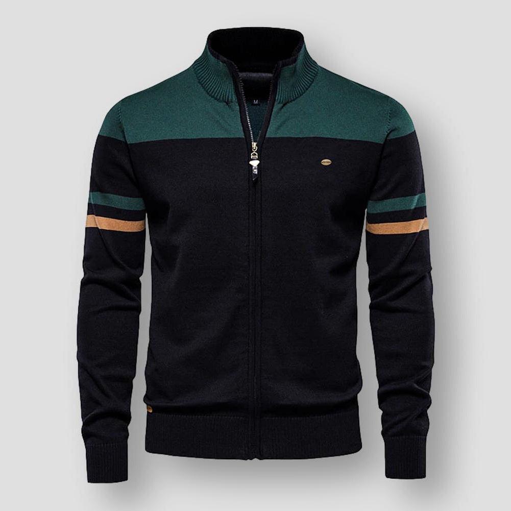 Avelena Bomberjacke im Retro-Streifen-Design