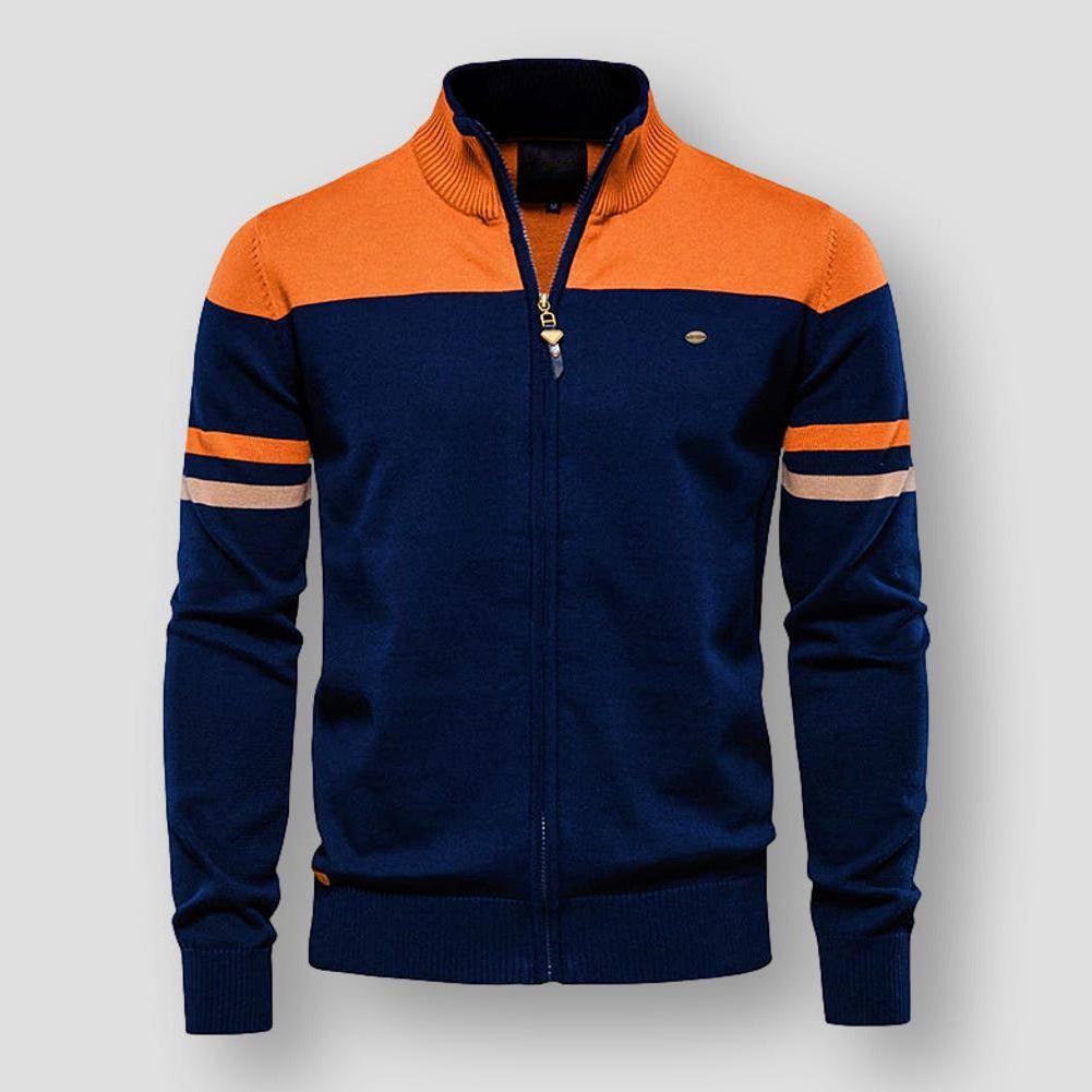 Avelena Bomberjacke im Retro-Streifen-Design