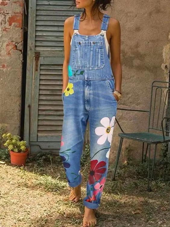 Salopette Sans Manches En Denim Pour Femme Style Sans Effort Et Coupe Polyvalente Pour Une Silhouette Moderne