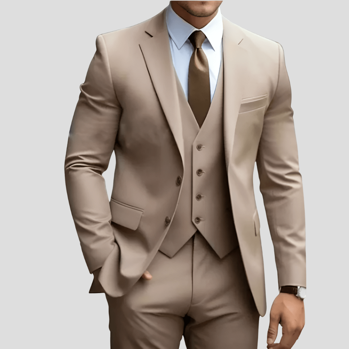 Drew Costume Trois Pièces Homme Exécutif Bleu Clair Pour Professionnels Amawinc De Qualité