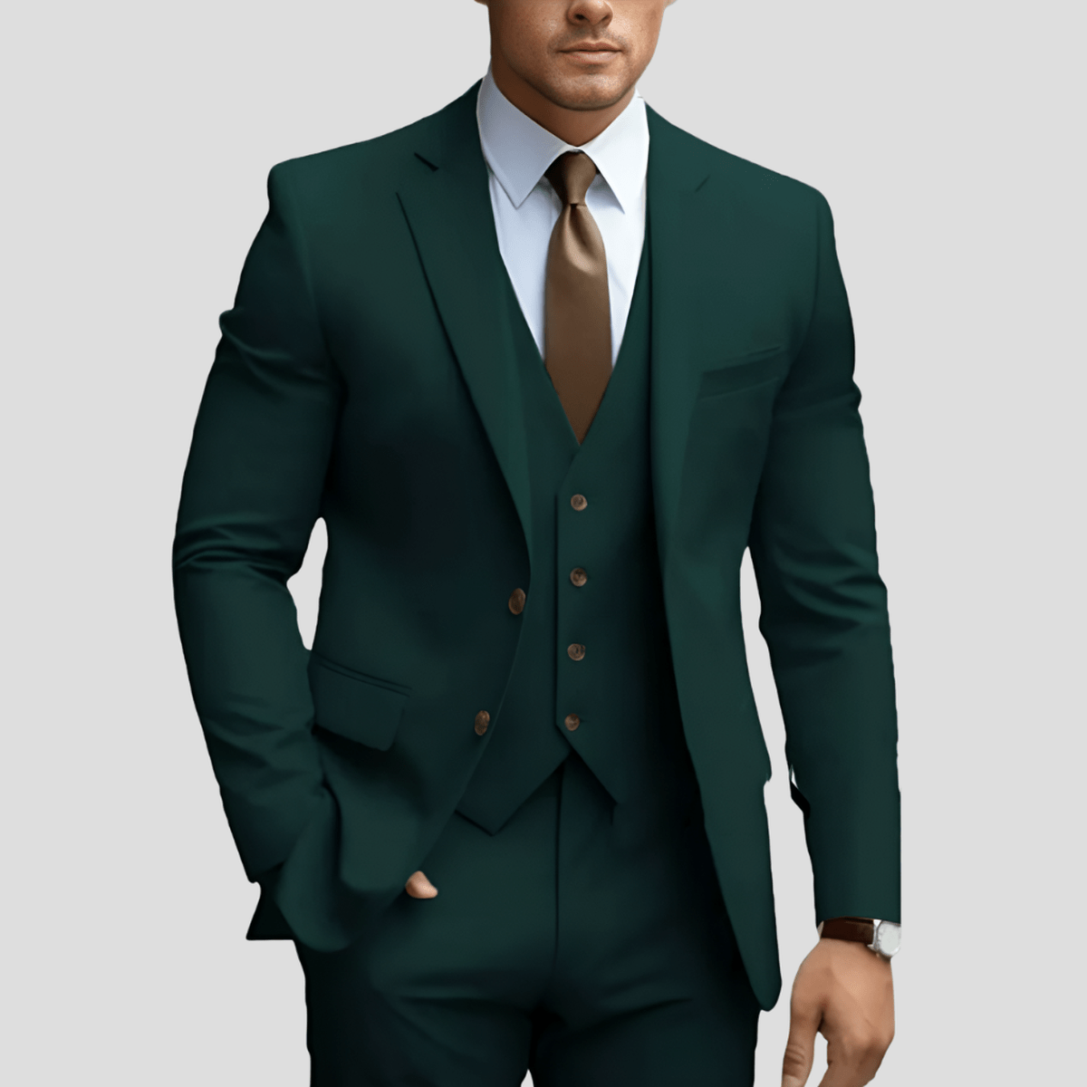 Drew Costume Trois Pièces Homme Exécutif Bleu Clair Pour Professionnels Amawinc De Qualité