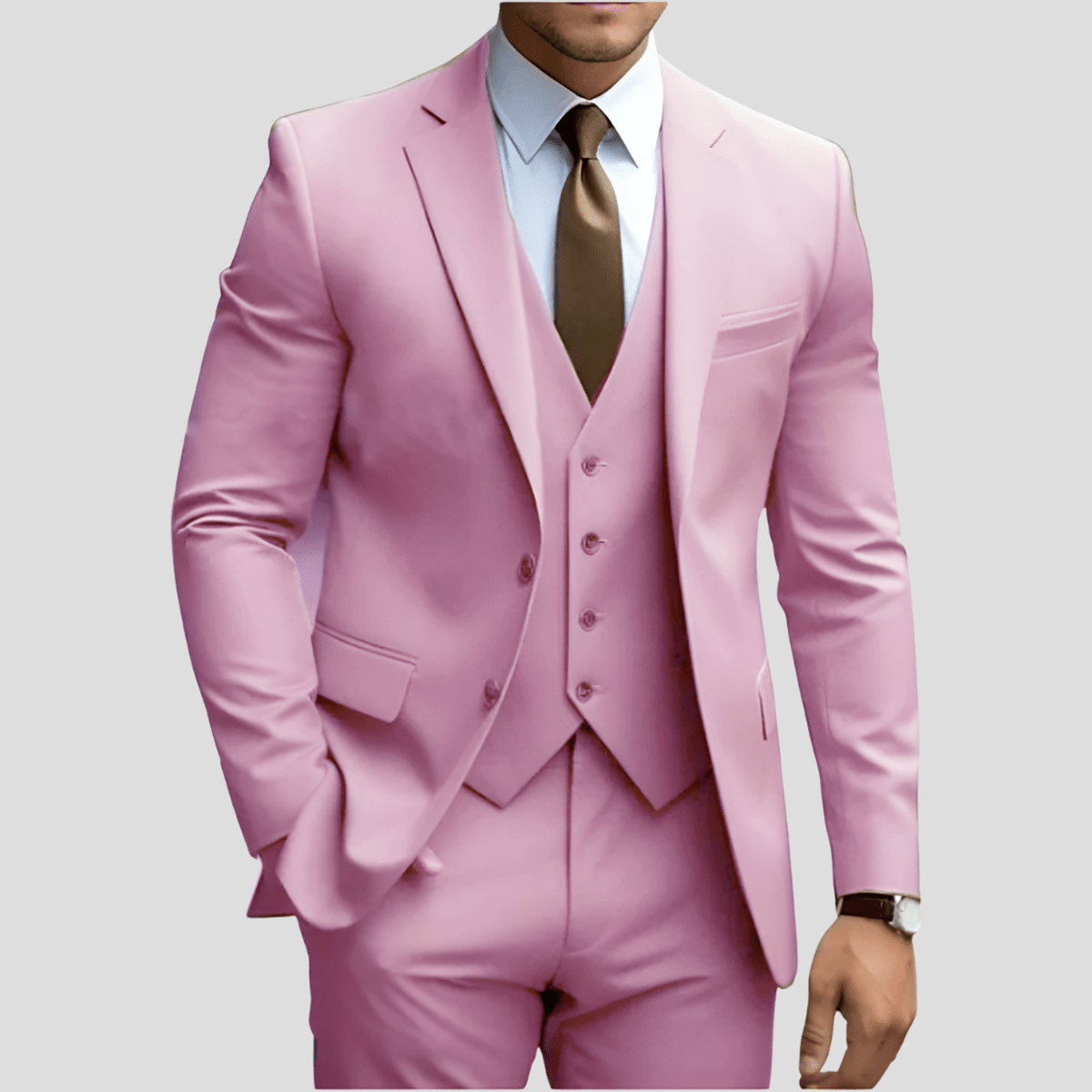 Drew Costume Trois Pièces Homme Exécutif Bleu Clair Pour Professionnels Amawinc De Qualité