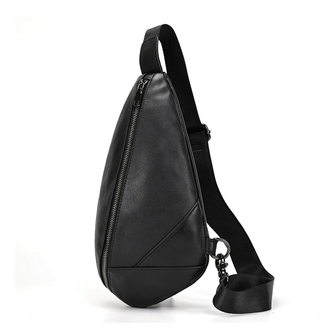 Leather Sling Chest Bag - Amawinc