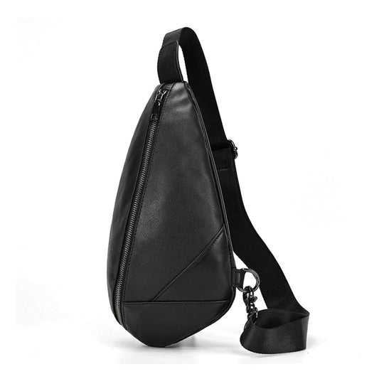 Leather Sling Chest Bag - Amawinc