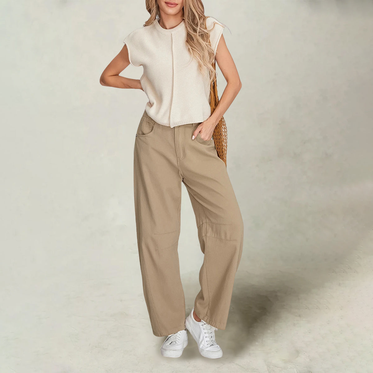 Jeans Sofia Amoretti City Pulse À Coupe Large Évasée Pour Femme Style Urbain Moderne