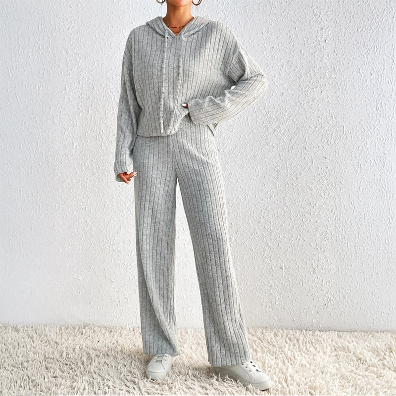 Sofia Amoretti Madison Ensemble 2 Pièces Maille Côtelée Ultra Douce Pour Un Look Chic Et Confortable