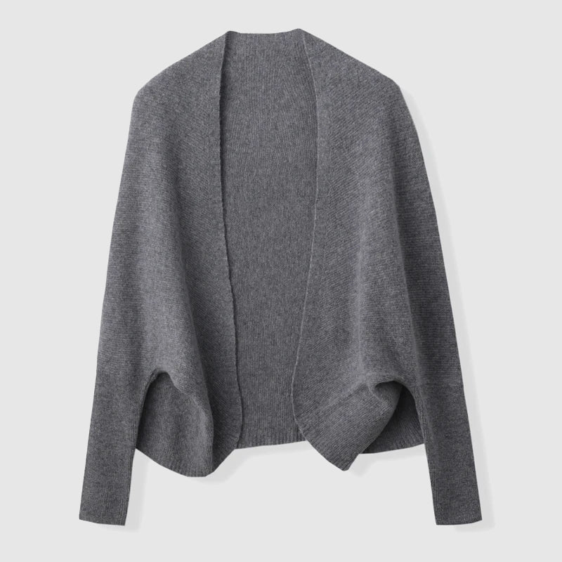 Sofia Amoretti Mérino Sérénité Cardigan Polyvalent Porté En Châle Ou Écharpe Doux Et Chaud Pour L Hiver