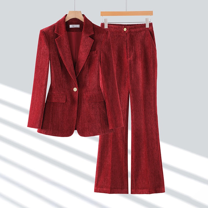 Ensemble Velours Luxe Sofia Amoretti Pour Un Style Automne Raffiné Et Confortable