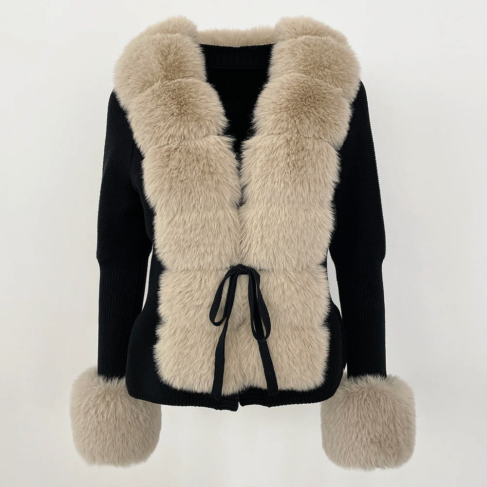 Cardigan En Fourrure Avalanche Sofia Amoretti Pour Un Look Hiver Ultra Chic Et Confortable