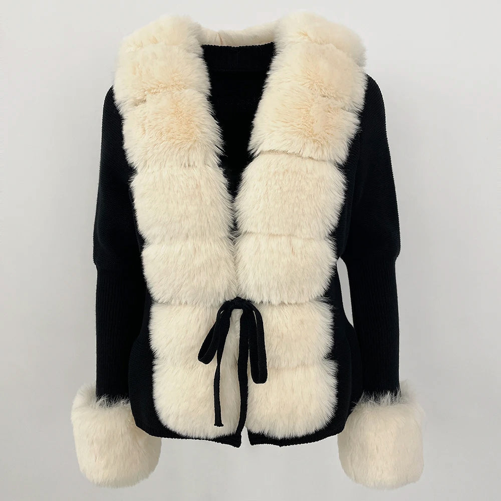 Cardigan En Fourrure Avalanche Sofia Amoretti Pour Un Look Hiver Ultra Chic Et Confortable