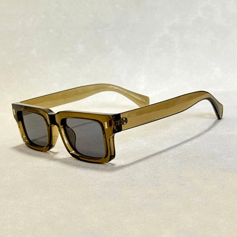 Sole Nero Lunettes de Soleil Vintage à Monture Audacieuse Protection UV400 et Style Classique