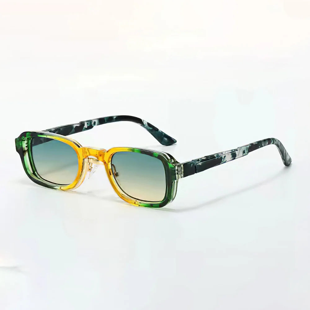 Lunettes Solstice Bloom Rectangulaires Rétro Avec Verres Dégradés Charme Vintage Bras Confortables