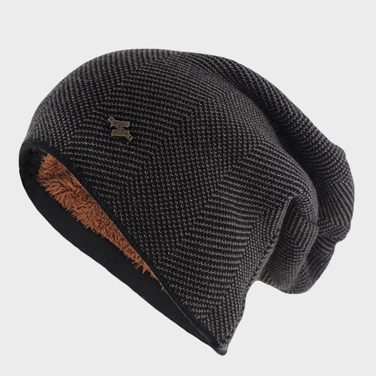 Bonnet Tricoté Springfield Horizon En Laine Et Coton Coupe Décontractée Légèrement Tombante Pour Streetwear Et Chaleur