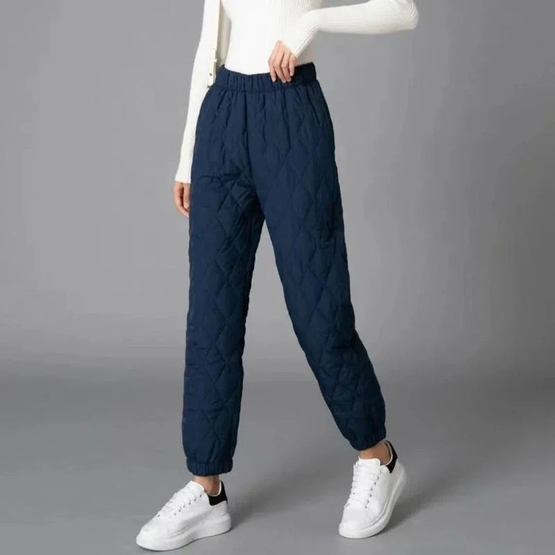 Stacy Pantalon Jogger Thermique Matelassé Chaud Et Léger Pour L Hiver Avec Isolation Douce